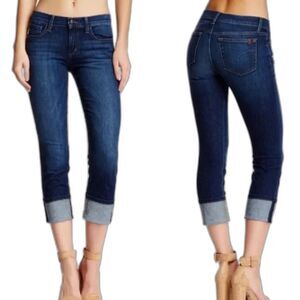 Joe's The Best Friend Cuffed Mid Rise Jeans Blue 24